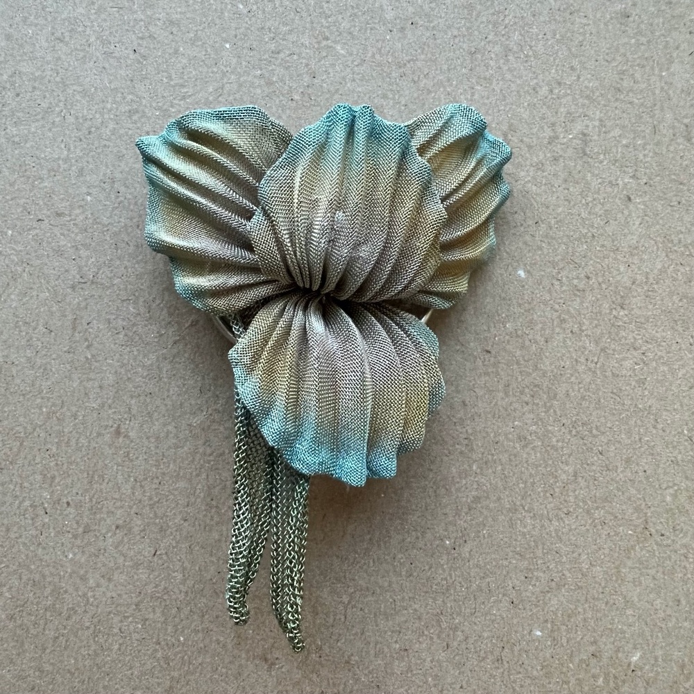 Flower Pin by Sarah Cavender Metalworks